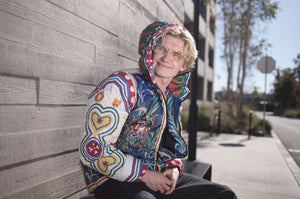 Mosaic-Inspired Unisex Down Jacket: A Fashion Classic